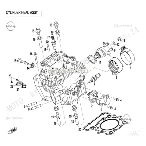 CFMoto CF250DUAL (CF250GY-H) İkincil Hava Filtresi Valf Kapağı – 3. fotoğraf