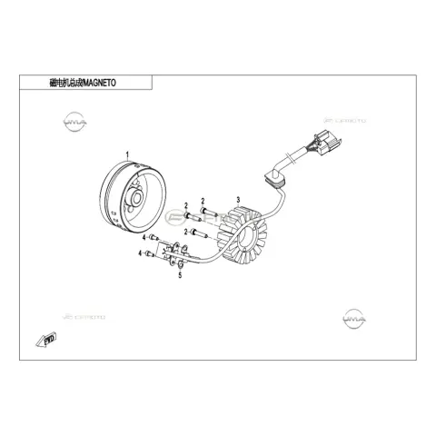 CFMoto CF250DUAL (CF250GY-H) Rotor – 3. fotoğraf