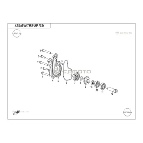 CFMoto CF250DUAL (CF250GY-H) Devir Daim Kapağı O-Ringi
