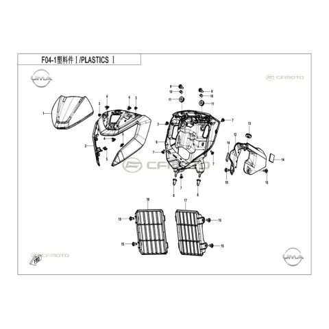 CFMoto CF250DUAL (CF250GY-H) Far Muhafazası (Beyaz)