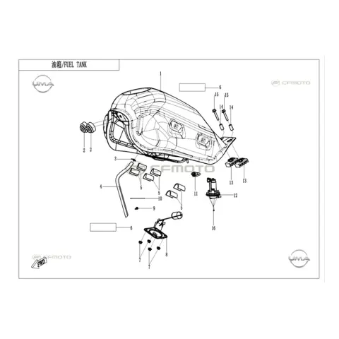 CFMoto CF250DUAL (CF250GY-H) Benzin Pompası