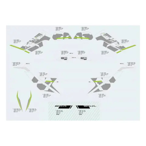 CFMoto CF250DUAL (CF250GY-H) Etiket İ (B. Deposu Sağ Krnj) (Gri Model)