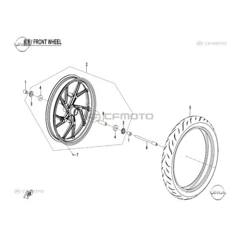CFMoto 250NK E5 Rulman 6301-2RS – 3. fotoğraf