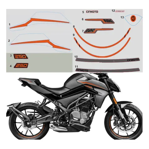 CFMoto 250NK E5 Etiket (CFMoto) (Siyah)