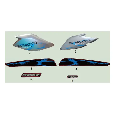 CFMoto 650NK E5 Etiket (Arka Grenaj Sol) (2022) (Mavi)