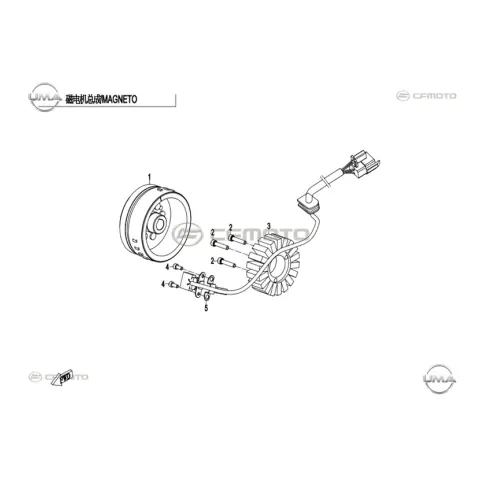 CFMoto CF 250-6 SR (EU 4) Stator – 3. fotoğraf