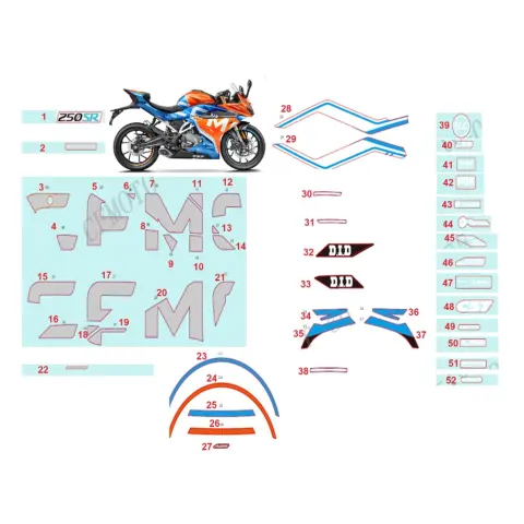 CFMoto CF 250-6 SR (EU 5) (2022) Etiket (Sol Panel 10)