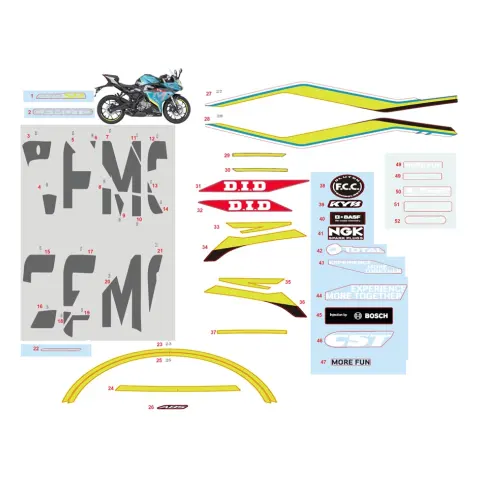 CFMoto CF 250-6 SR (EU 5) (2022) Etiket (Sol Panel 7)