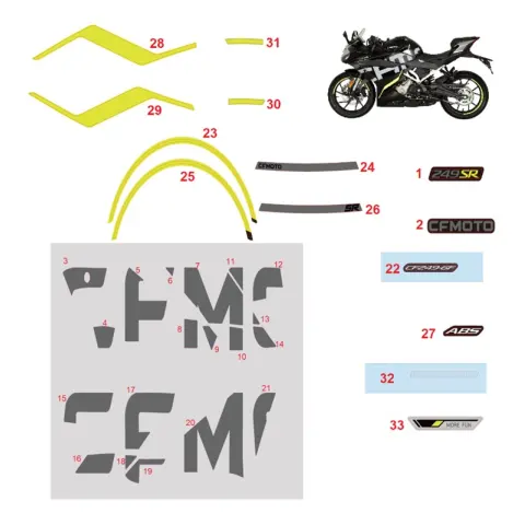 CFMoto CF 250-6 SR (EU 5) (2022) Ön Teker Seridi