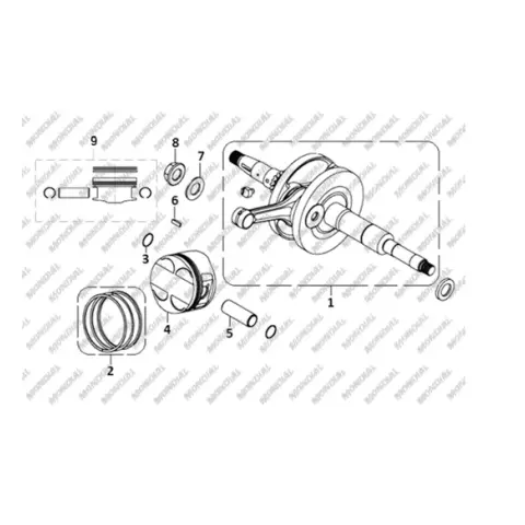 CFMoto CF 250CL (CF250-7) E5 Somun M16X1 – 2. fotoğraf