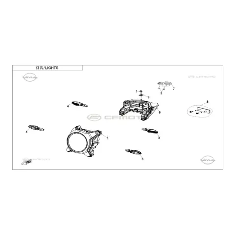 CFMoto CF 250CL (CF250-7) E5 Arka Stop Komple – 3. fotoğraf