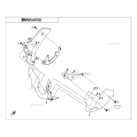 CFMoto CF 250NK (CF250-BH) E5+ Motor Ön Panel