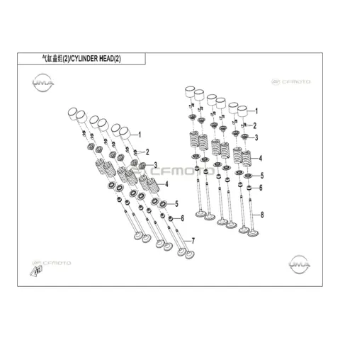 CFMoto CF 450 SR (CF400-6F) Supap Ayar Simi T=3.82 – 3. fotoğraf