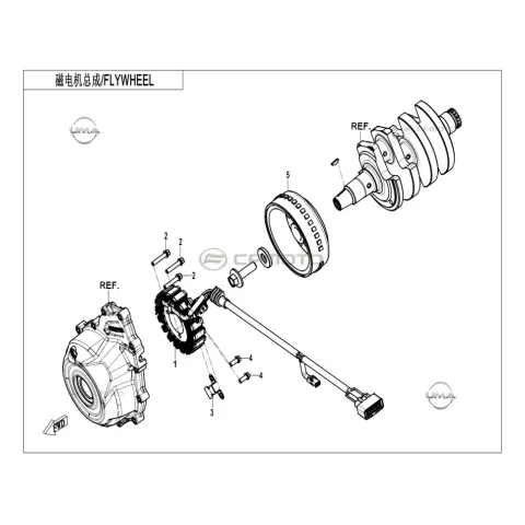 CFMoto CF 450 SR (CF400-6F) Rotor