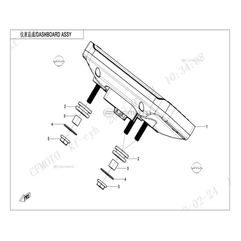 CFMoto CF 450 SR (CF400-6F) Gösterge Paneli Komple