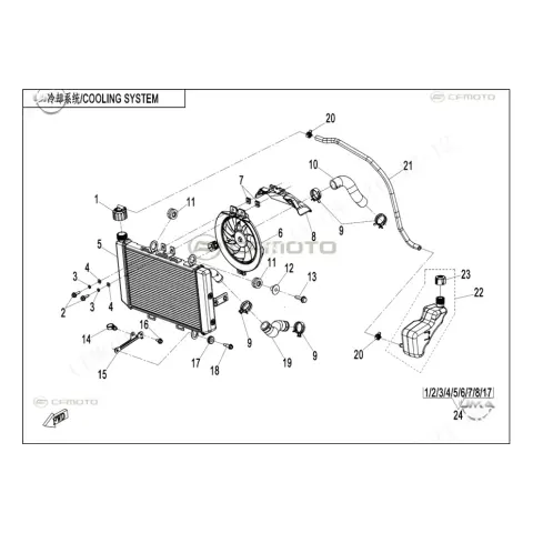 CFMoto CF 450 SR (CF400-6F) Kelepce – 3. fotoğraf