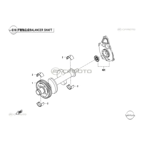 CFMoto CF MT 650 Denge Mili Komple – 3. fotoğraf