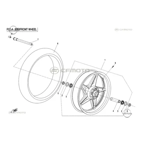 CFMoto CF MT 650 Dış Lastik (120/70-17) (Tubeless)