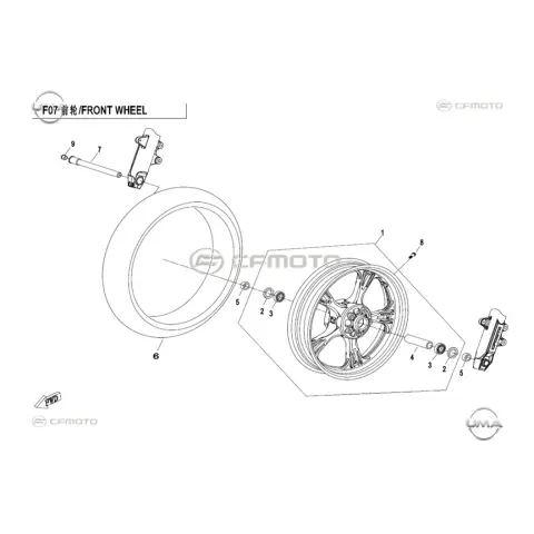 CFMoto CF MT 650 Dış Lastik (120/70-17) (Tubeless) – 3. fotoğraf