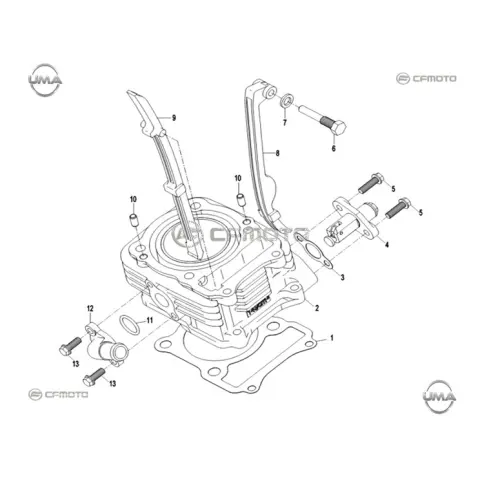 CFMoto CF NK 150 Silindir Kapağı Bağlantı Borusu – 3. fotoğraf