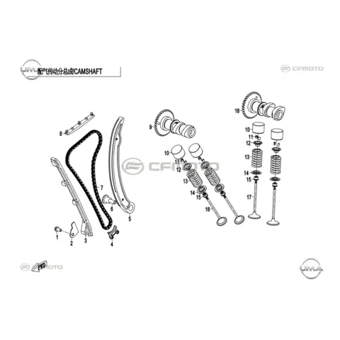 CFMoto CF NK 250 Eksantrik Zincir Gergi Civatası