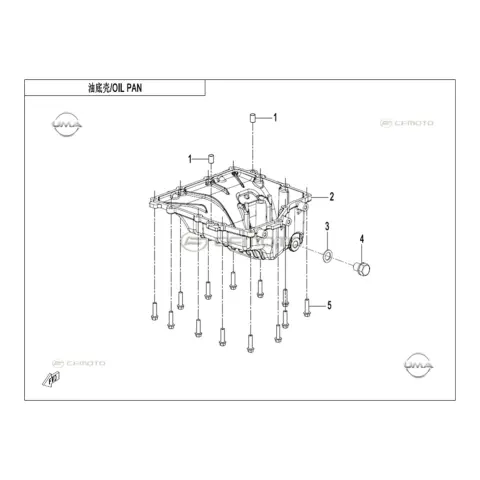 CFMoto CF675SR-R (CF650-10H) Karter (Gri)