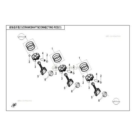 CFMoto CF675SR-R (CF650-10H) Piston