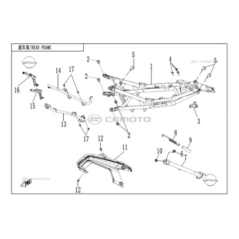 CFMoto CF675SR-R (CF650-10H) Ön Panel Bağlantı Braketi Sol Kucuk – 2. fotoğraf
