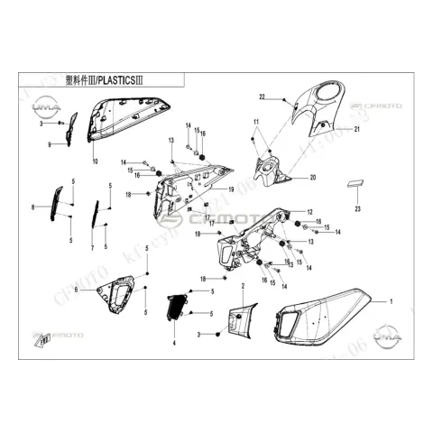 CFMoto CF700CLX Adv (CF700-2C) E5 Civata M6X1X16 Setli (Din 912)