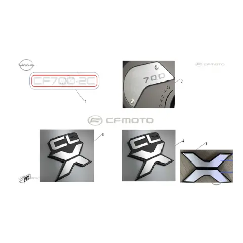 CFMoto CF700CLX Adv (CF700-2C) E5 Etiket (CF700-2C)