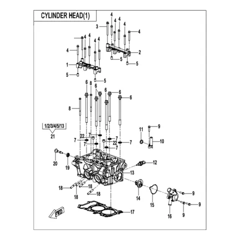 CFMoto 450MT Termostat Kapağı (Gri)