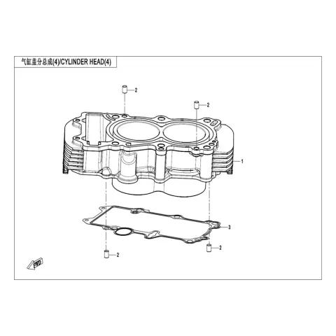 CFMoto 450MT Silindir (Gri)