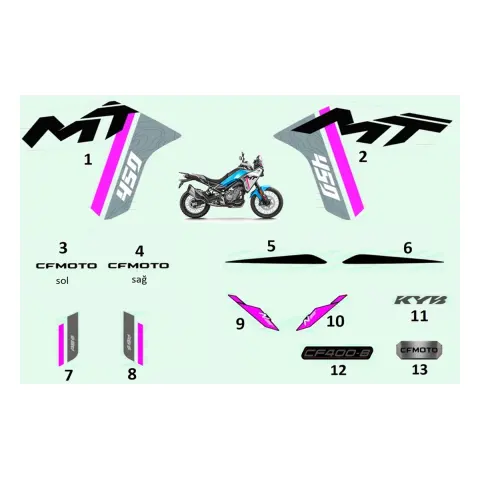 CFMoto 450MT Etiket (Benzin Depo Sağ)