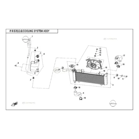 CFMoto 700 MT (CF700-9F) Radyatör Fanı