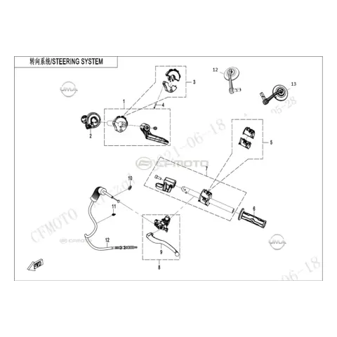 CFMoto 700CLX Sport (CF700-2A) Sol Gidon Komple