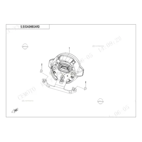 CFMoto 700CLX Sport (CF700-2A) Gösterge Paneli Komple