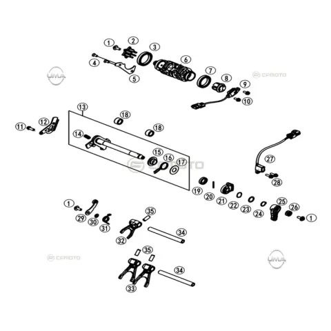 CFMoto 800MT Sport (CF800-5) E5 Vites Secici