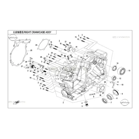 CFMoto CF1000UTR-C (Zforce) 1000SPORT-R (T1B) Aluminyum Rondela (14X22X1) – 3. fotoğraf