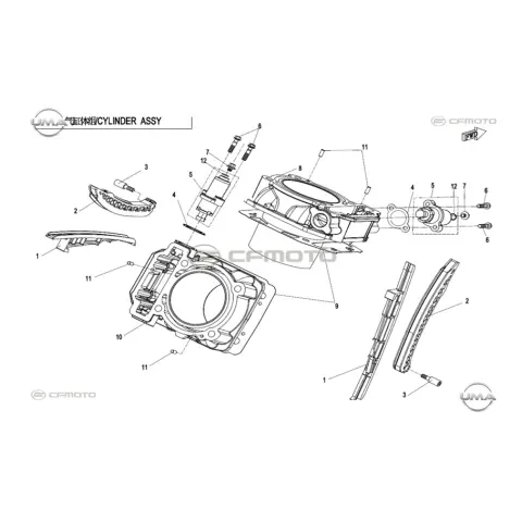 CFMoto CF1000UTR-C (Zforce) 1000SPORT-R (T1B) Eksantrik Zincir Gergisi Üst – 3. fotoğraf