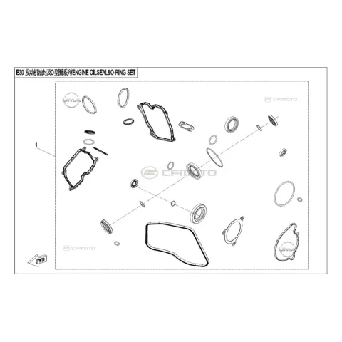 CFMoto CF1000UTR-C (Zforce) 1000SPORT-R (T1B) O-Ring Ve Keçe Takımı – 2. fotoğraf