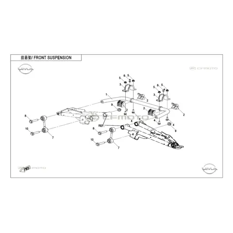 CFMoto CF1000UTR-C (Zforce) 1000SPORT-R (T1B) Ön Viraj Kolu Tutucu Lastik – 3. fotoğraf