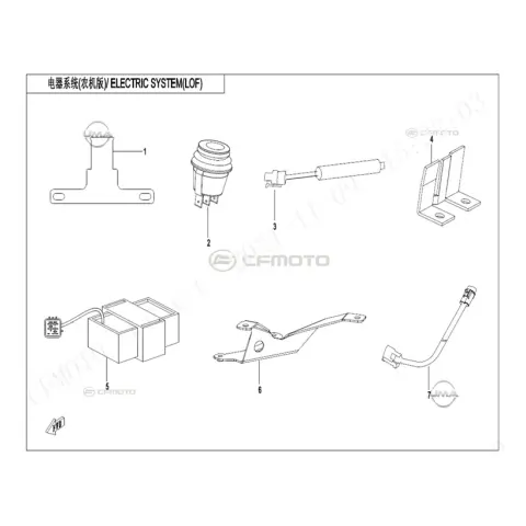 CFMoto CF1000UTR-C (Zforce) 1000SPORT-R (T1B) Sis Lambası Düğmesi – 3. fotoğraf