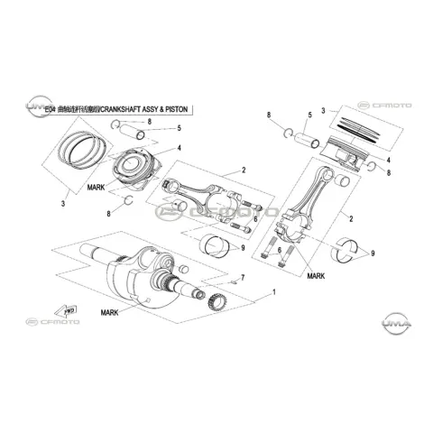 CFMoto Uforce 1000XL (CF1000UTR-5) (T1B) Krank Kolu İ – 3. fotoğraf