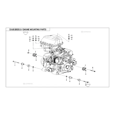 CFMoto Uforce 1000XL (CF1000UTR-5) (T1B) Motor Ön Bağlantı Mili – 3. fotoğraf