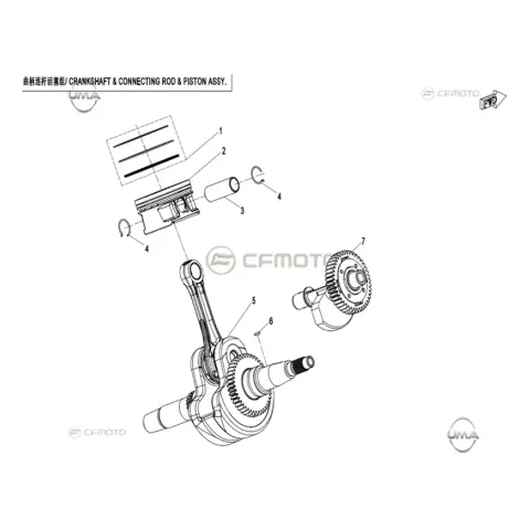 CFMoto Uforce 600 (CF600UTR) T1B (2025) Denge Mili Komple