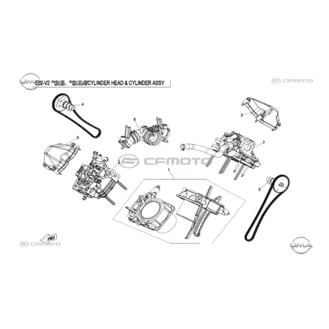 CFMoto Zforce 1000 (T1B) Eksantrik Mili Ön