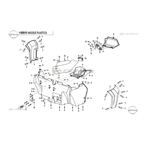 CFMoto Zforce 1000 (T1B) İç Çamurluk
