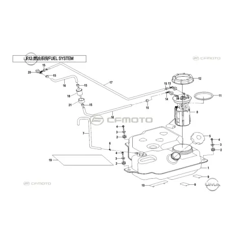 CFMoto Zforce 1000 (T1B) Benzin Deposu – 3. fotoğraf