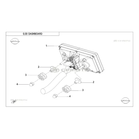 CFMoto Zforce 950 Sport 4 CF1000STR 3L Gösterge Paneli Komple