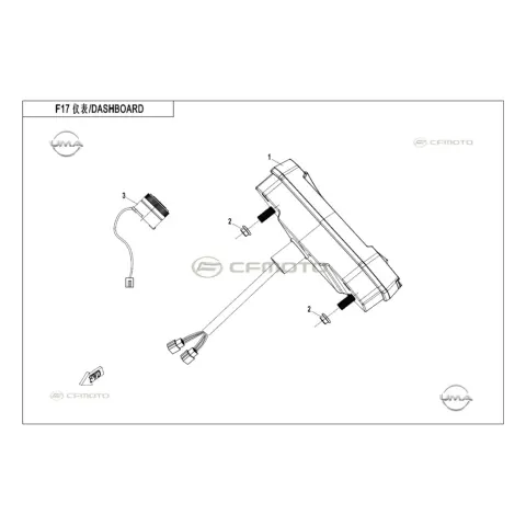 CFMoto CF Goes Terrox 400L (CF400ATR-4L) (T3B) Gösterge Paneli Komple